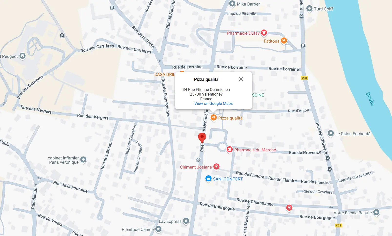 Itinéraire à suivre